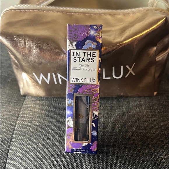 WINKY LUX In The Stars Lip Oil - Purple and Gold - Picture 1 of 3